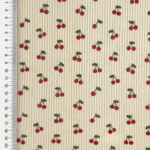 [S2420R-1115]-[S2420R]-Baby-Rib-Cord-Printed-Stretch-Little-Cherry’s-(Old-Pink)