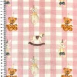[S2671R-3683]-[S2671R]-Double-Gauze-Crinkled-Digital-Printed-Vintage-Toys-(Design-C)