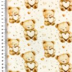 [S2671R-3683]-[S2671R]-Double-Gauze-Crinkled-Digital-Printed-Vintage-Toys-(Design-C)