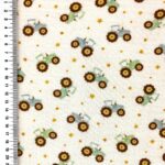[S2671R-3683]-[S2671R]-Double-Gauze-Crinkled-Digital-Printed-Vintage-Toys-(Design-C)